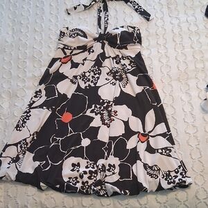 Byer California Black and White Floral Kids Dress